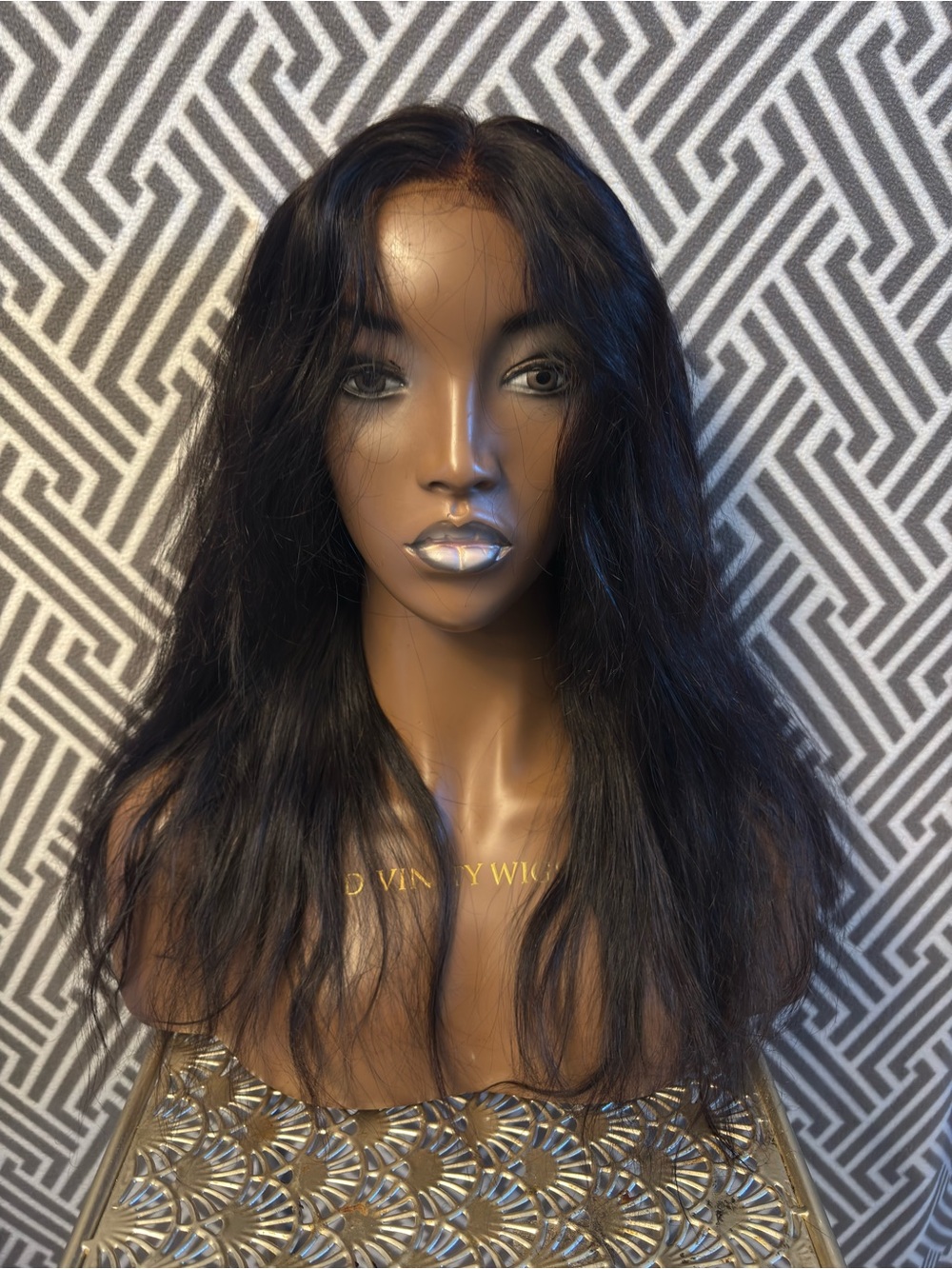 Natural Black T part Lace Front Wig